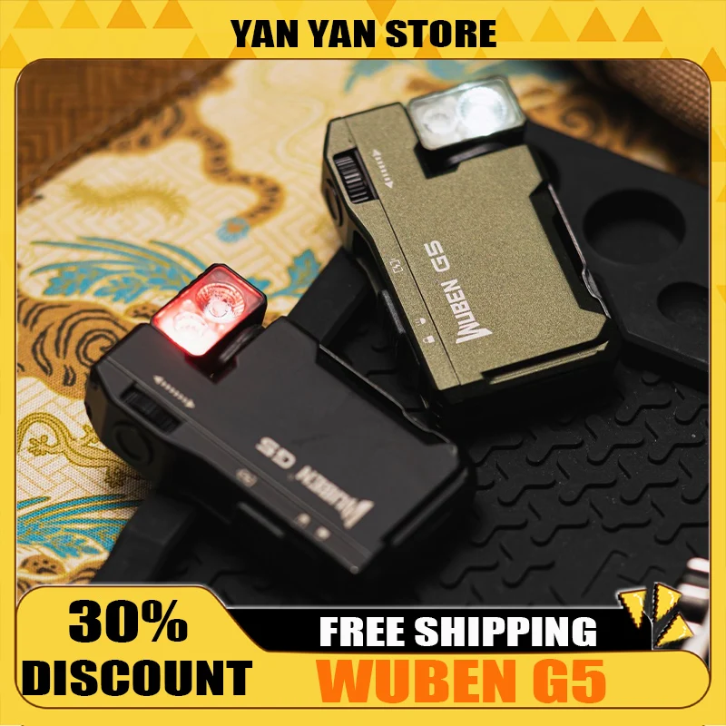 Перезаряжаемый фонарь Wuben G5, 400 люмен, мини-фонарик с RGB, портативный карманный фонарь для активного отдыха, походов и альпинизма