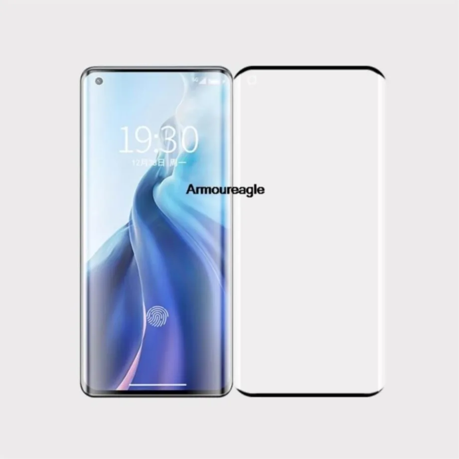 

изогнутое закаленное стекло с полным клеем для xiaomi mi 11 ultra 11 pro, защитная пленка для экрана mi11 ultra mi 12x 12 pro, стекло