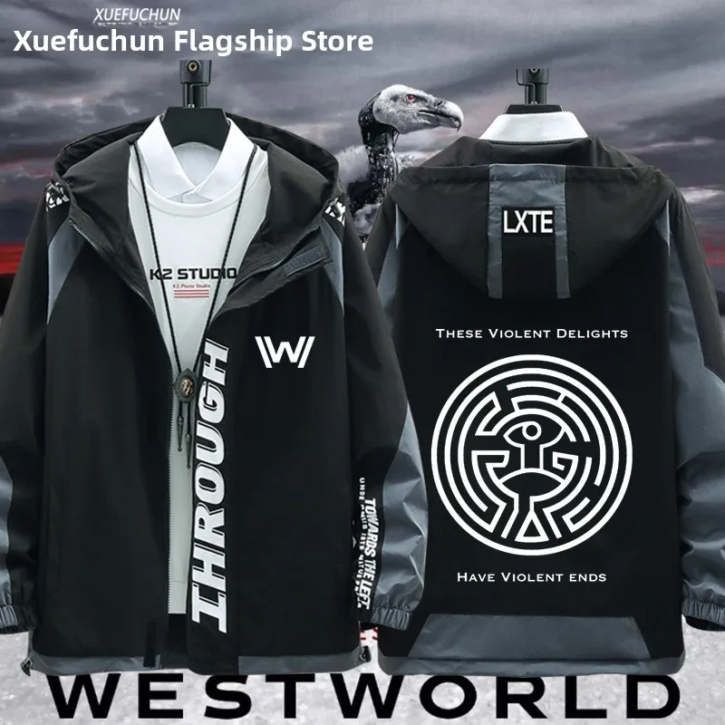 

Мужская повседневная толстовка с капюшоном Robot Cowboy Jaet Jaet Western World Season 3, одежда из сериала, свободная посадка, длинный свеч Polye...