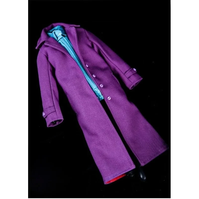 

Collection 1/6 Purple Coat Male Clown Windbreaker Coats Clothes Model Fit for 12in Soldier Action Figure Body Doll Toy