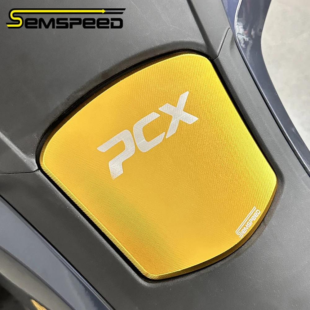 

New PCX 125 160 2021-2025 CNC Up Tankpad Fuel Cap Cover Deck Garnish Tank Pad Garnis Tutup Bensin For Honda Fuel Tank Cover Cap