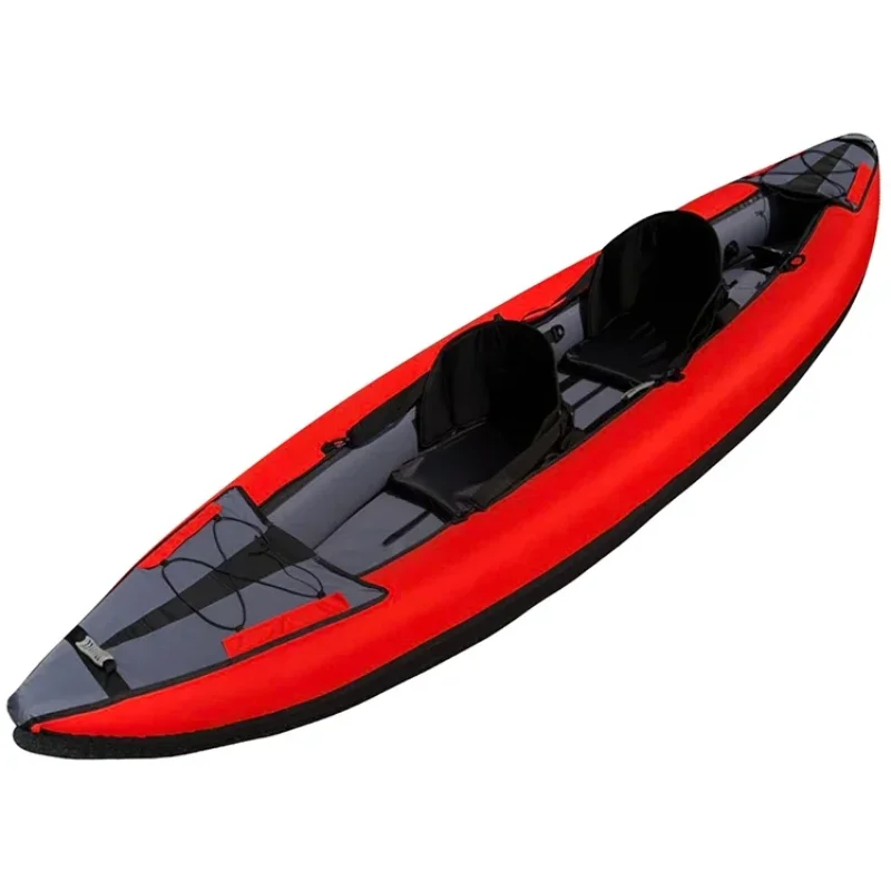 Kayak inflable profesional al aire libre para 2 personas, bote de remos inflable con remo para juegos deportivos