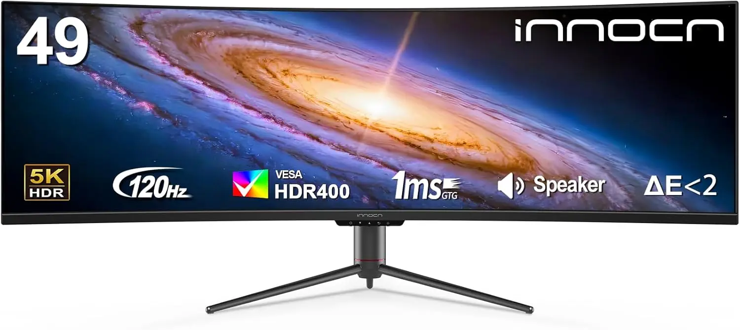 

INNOCN 49 изогнутый сверхширокий монитор 120 Гц 32 9 QHD 5120x1440P компьютерный игровой экран HDR400 USB Type C регулируемая подставка 49C1R