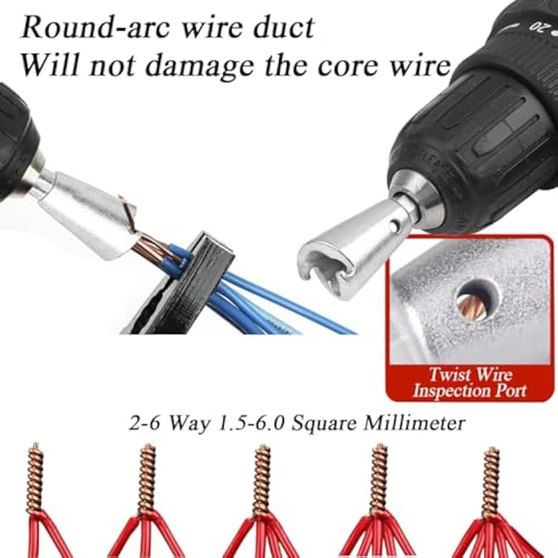 مجموعة أدوات اعصار سلكية للمثقاب ، دوران احترافي ، موصل سلك ملتوي ، 1 "، 4" مرفق ظرف ، 2 *