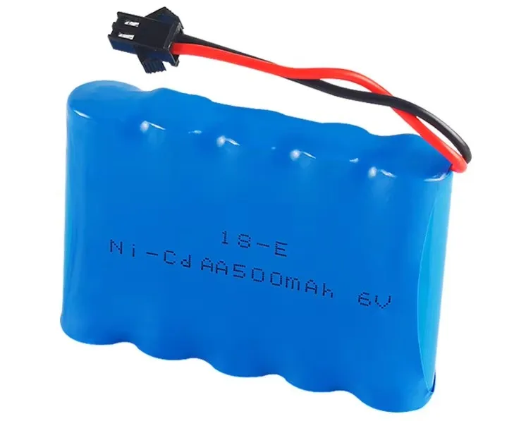 6v 500mah AA Ni-Cd Battery High capacity toy battery upgrade Electric toys Remote car ship robot rechargeable