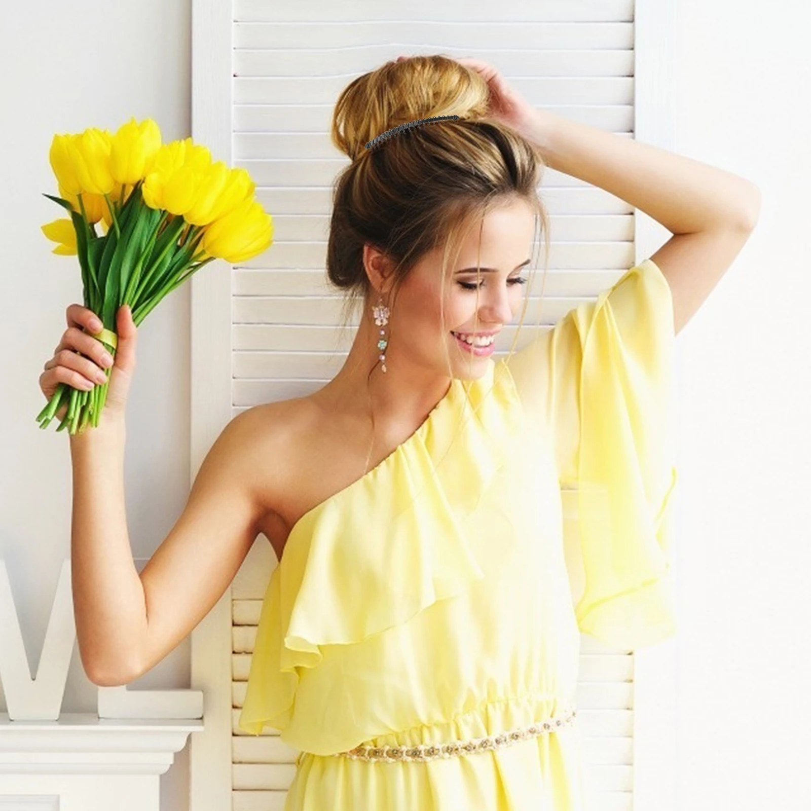 

10pcs Hair Comb Headdress Fashionable Vintage Metal Pin Combs for Womens Styling Accessories Simple Elegant Retro