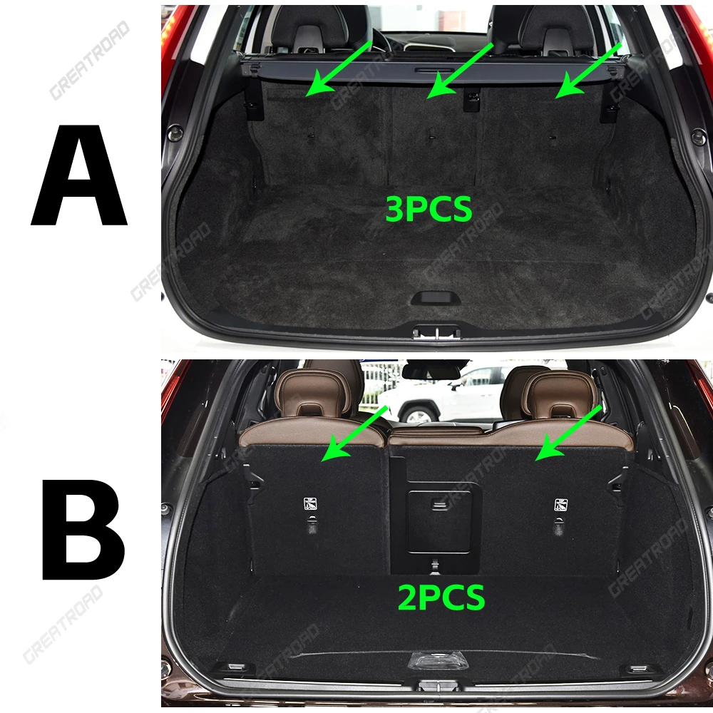 

GREATROAD For Volvo XC60 2009-2026 Auto Full Coverage Trunk Mat Car Anti-dirty Protective Pad Cargo Liner Interior Accessories