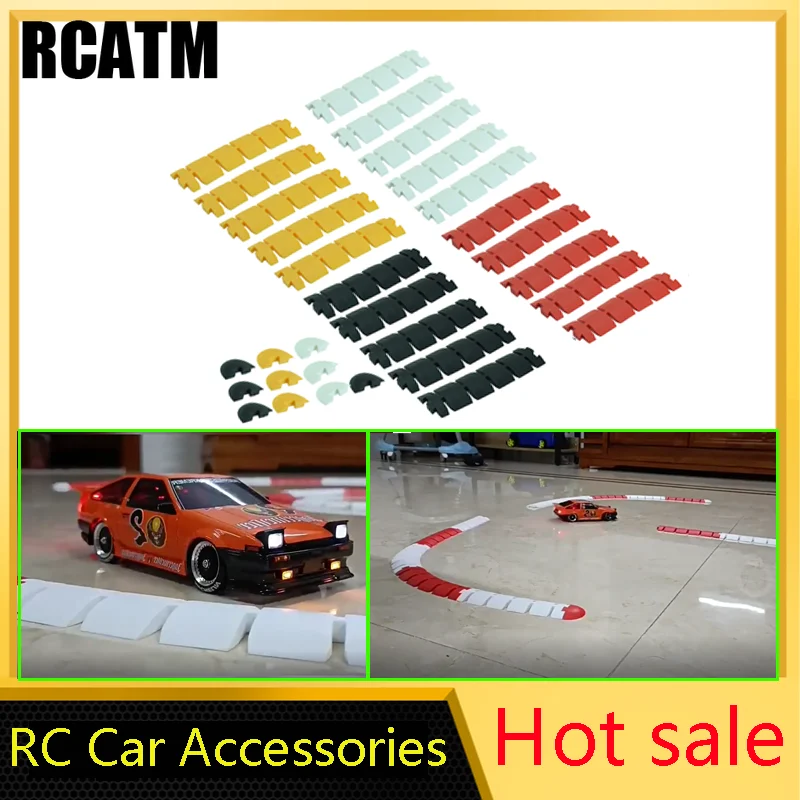 

RC Car Accessories Drift Racing Track Track Combination of Roadblocks for 1/10 RC Crawler Drifts Cars TRX4 SCX10 RC4WD 1/24 1/64