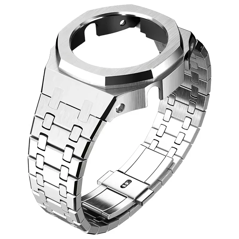 Gen4/5 Mod Kit For Casioak GA2100 Luxury Refit Mod Kit For GMA-S2100 GA-2110 Modification Kit Stainless Steel Case Metal Strap image 3
