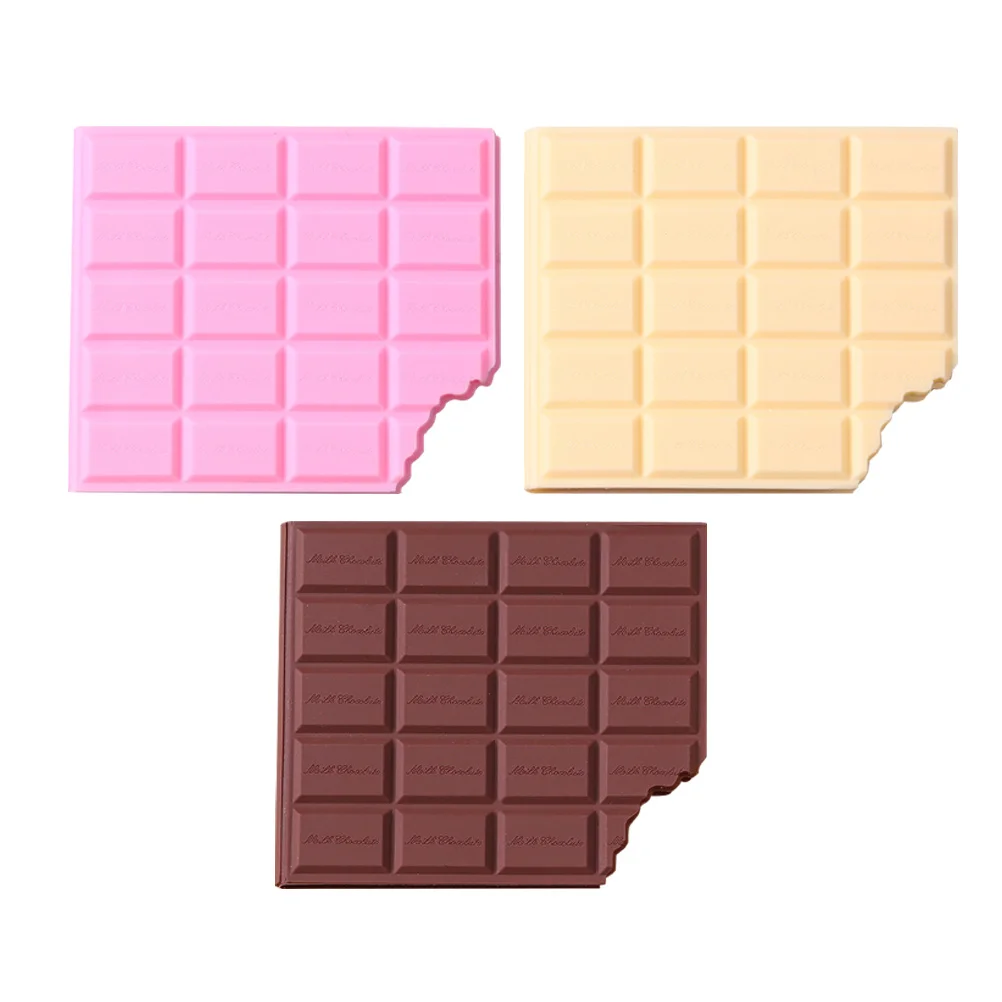 

3 Pcs Creative Message Pad Blank Memo Pads Chocolate Themed Stationery Shaped Book