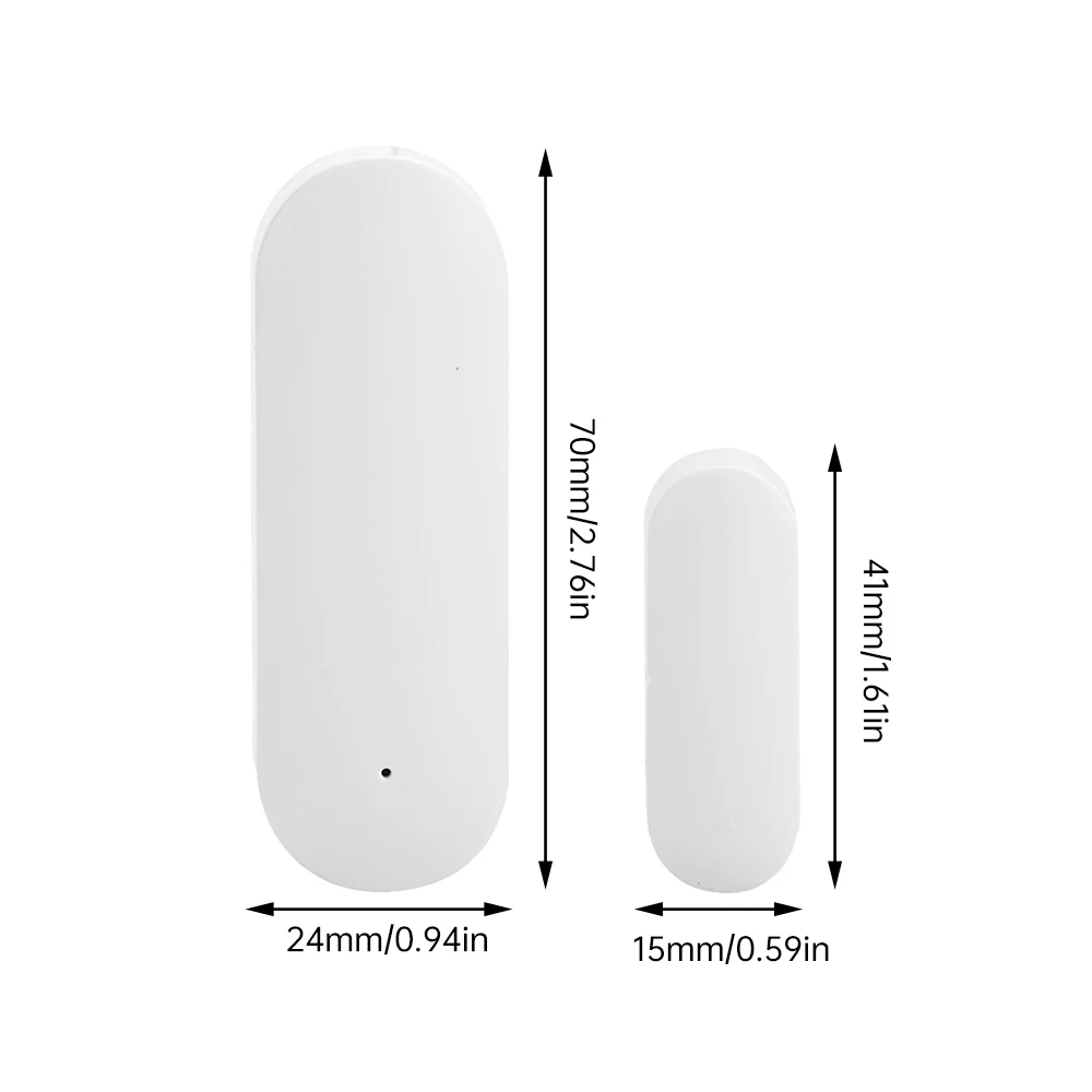 Imagem -06 - Alarme Magnético de Porta e Janela Suporte Tuya Wifi Ewelink Zigbee Monitoramento Remoto Sensor de Porta Aberta Anti-roubo