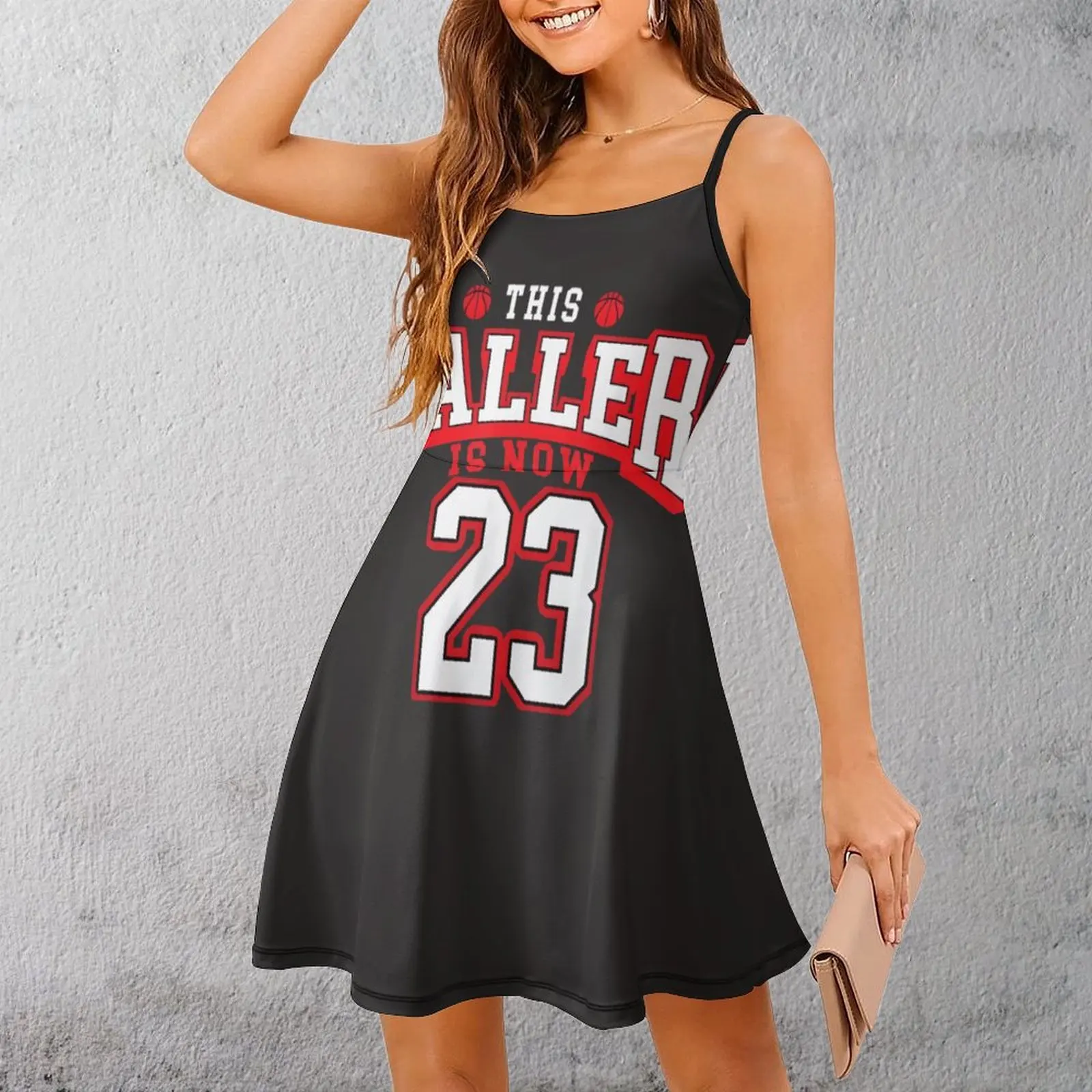 

Балетка Джерси 23, футболка с рисунком сельского хозяйства и трактора, женское платье на бретельках с юмором и графикой, повседневное экзотическое женское платье с графикой