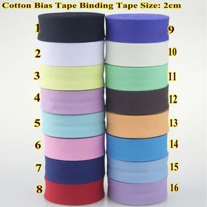Einzelfalte Bindungsbandvorspannung, Kleidungshandwerk DIY Handmaking, 100% Baumwolle, Vergangenheit, Breite 3/4 11 Hauptverkäufe Baumwollbänder - №4