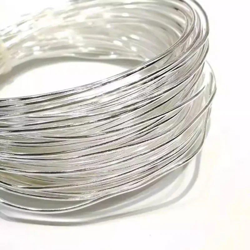 999 Pure Silver Wire For Jewelry Findings 0.2mm 0.3mm 0.4mm 0.5mm 0.6mm 0.7mm 0.8mm 0.9mm 1mm 1.5mm 2mm 2.5mm 3mm 4mm To 15mm