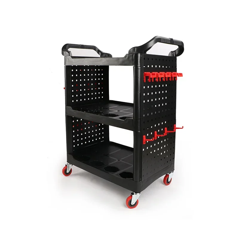 Car Beauty Tool Car Polishing and Washing Three-layer Storage Trolley Detailing Car Beauty Studio