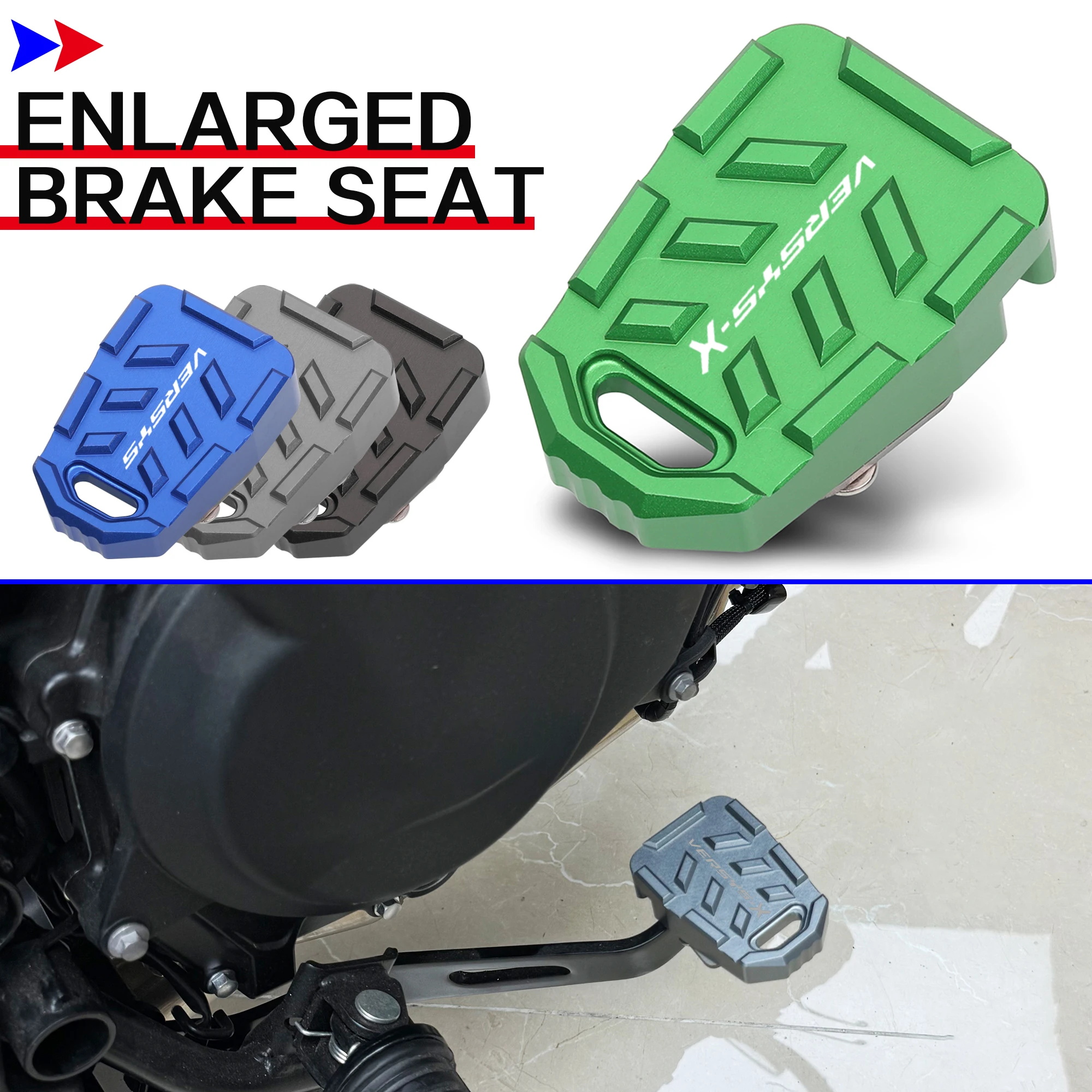 

For Kawasaki VERSYS1000 VERSYS650 X300 VERSYS-X300 Motoecycle Foot Enlarged Pedal Brake Footrest Extension Footrest VERSYS 650
