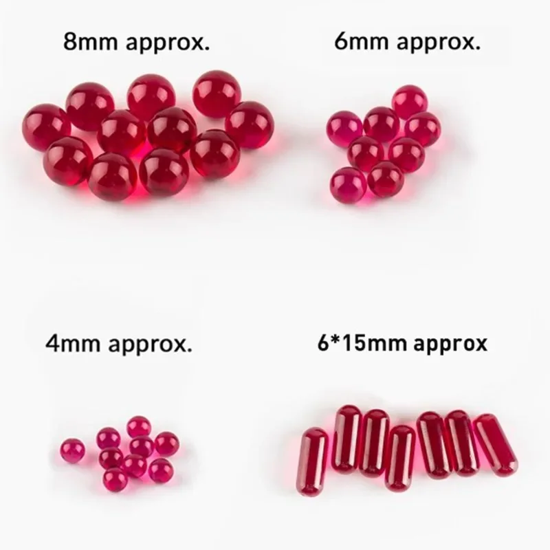 OD 3/4/5/6/8mm Ruby Balls Made From Synthetic Corundum Gems Stone