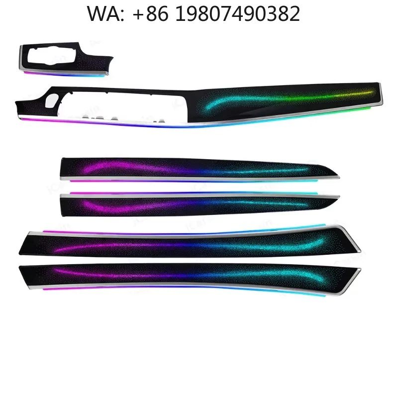 Galaxy Dynamic System Controlled LED Atmosphere Kit, 64 Color Interior Ambient Strip Fit 2011-2017 F10 Mid Sedan Dashboard Upgra