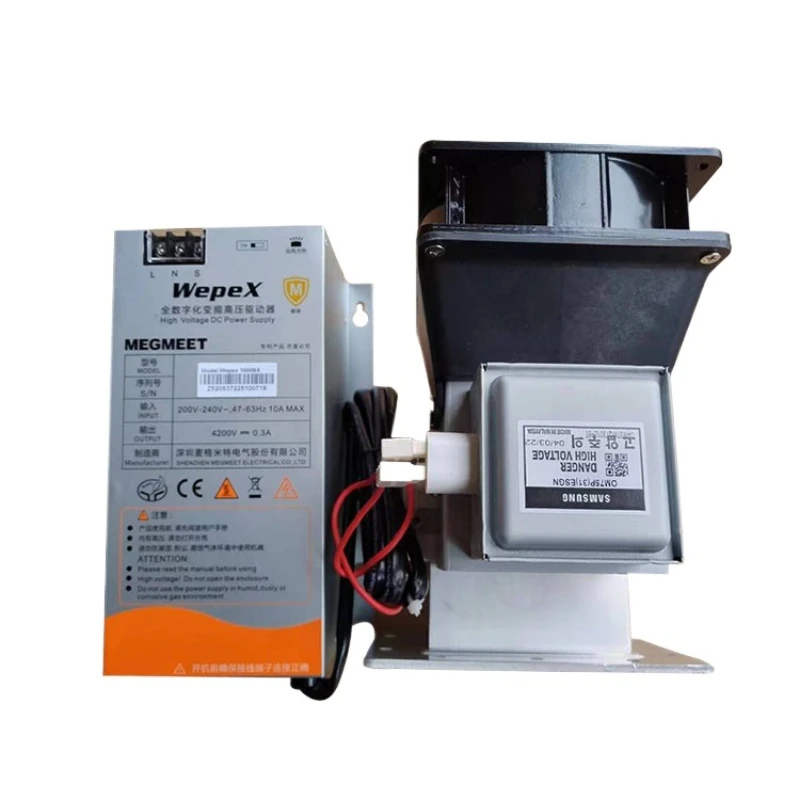 

Industrial microwave complete set, generator WepeX1000BX with relay board, adjustable power, switching power supply magnetron