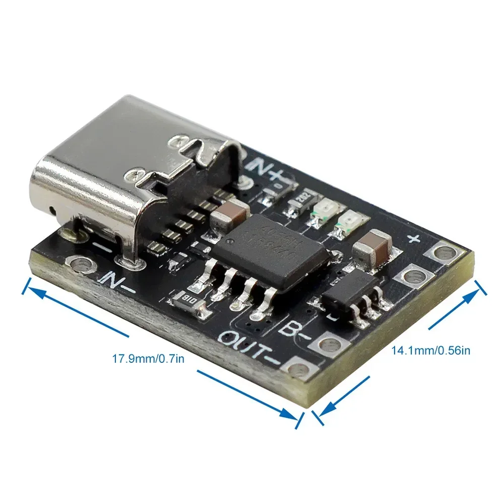 Type-C USB Ultra-Small Lithium Battery Charging Panel 1A Ternary Lithium Battery 3.7V 4.2V Charger Module With Protection Board