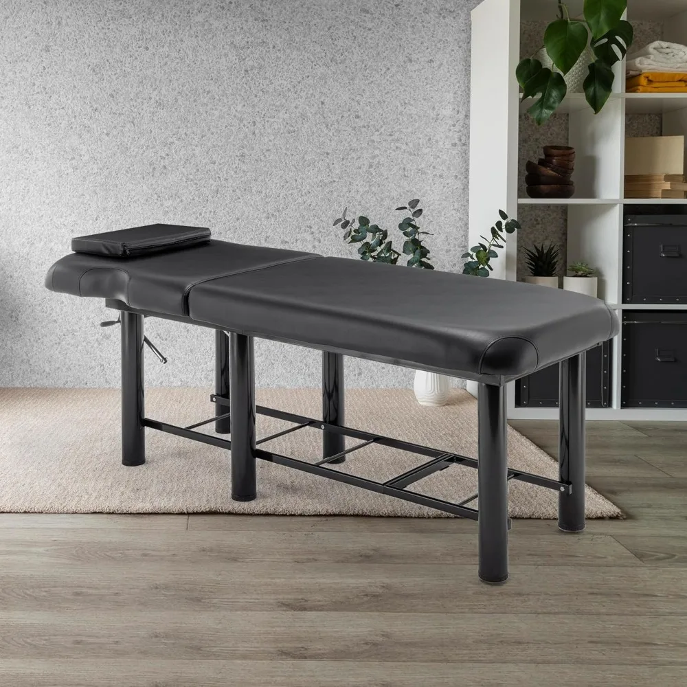 

Massage Bed Stationary Professional Adjustable Massage Table Spa Bed 73" x27.5”Stationary Physical Therapy Table with Memory Foa