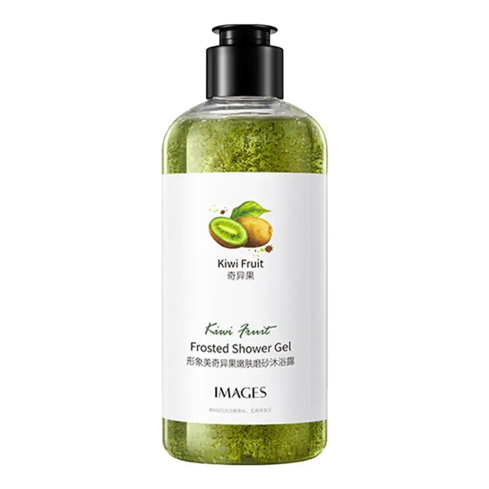 300ml Kiwi Scrub parfum Gel mandi dalam pembersihan pemutih tubuh scrub cuci pengelupasan kulit tubuh Scrub aroma Rejuven C0P3