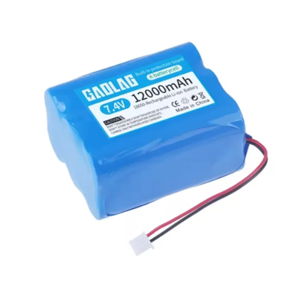 7.4V 12000mAh Rechargeable Battery 18650 2S3P Batteries for Bluetooth Speaker,Solar Light,Monitor+Protective Board