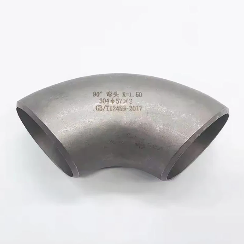 42 45 48 51 57 60 76 89mm 1-3/4" 2" 2-1/4" 2.5" 3" OD 304 Stainless Steel 90 Degree Elbow Butt Welded Pipe Fitting