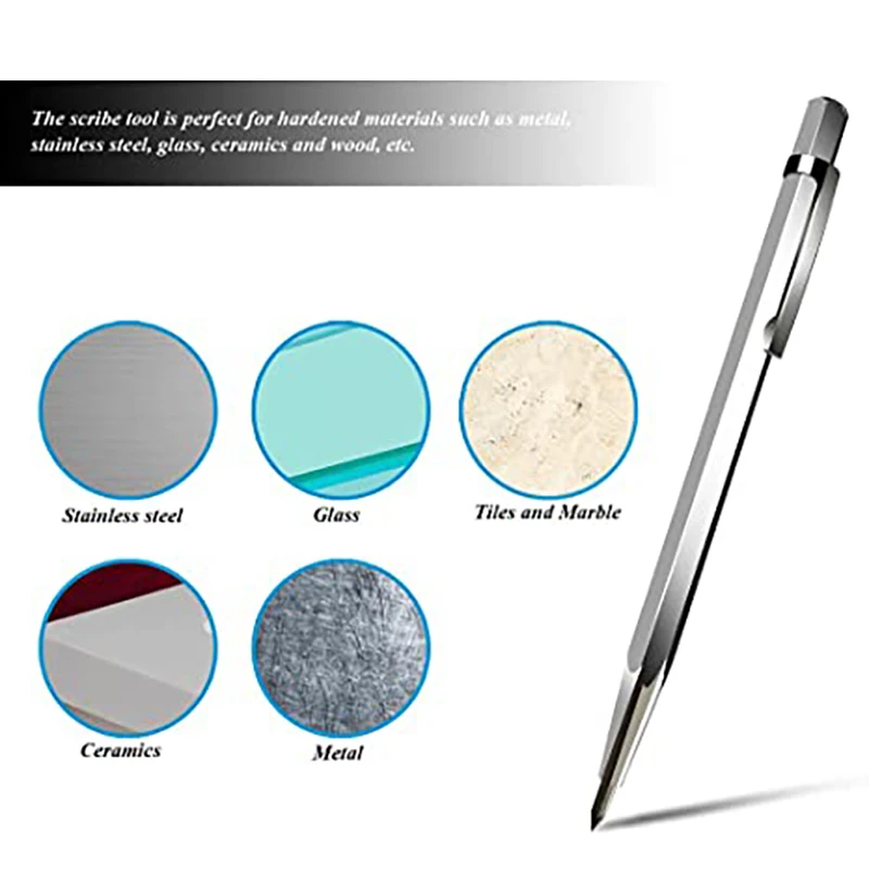 Glass Cutting Tool Diamond Glass Cutter Carbide Scriber Hard Metal tile Machine Lettering Pen Engraver Glass knife Scriber