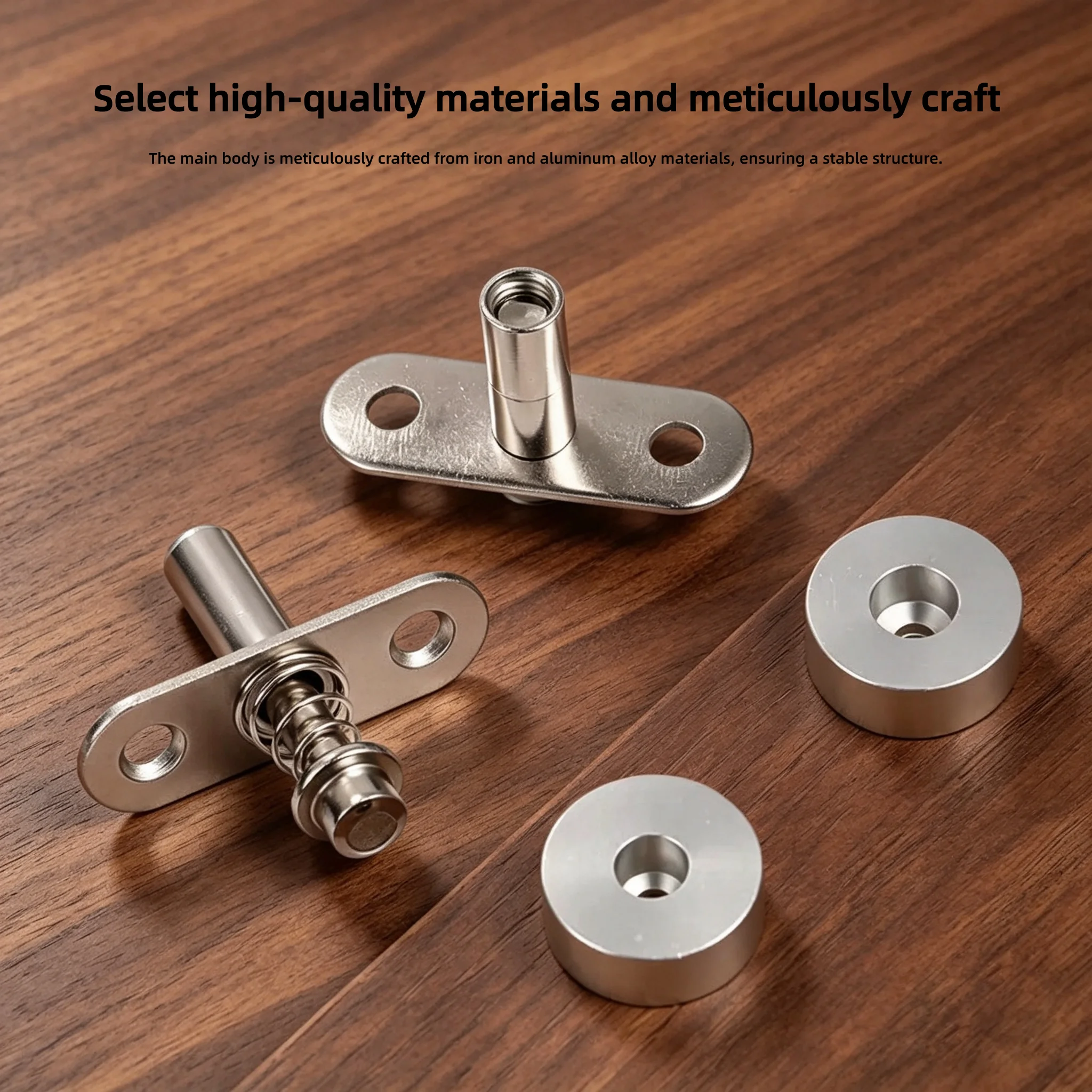 Home Heavy‑Duty Concealed 360‑Degree Rotating Hinge for Wooden Bar Grill Grates Partition with Screw Mounting Piece