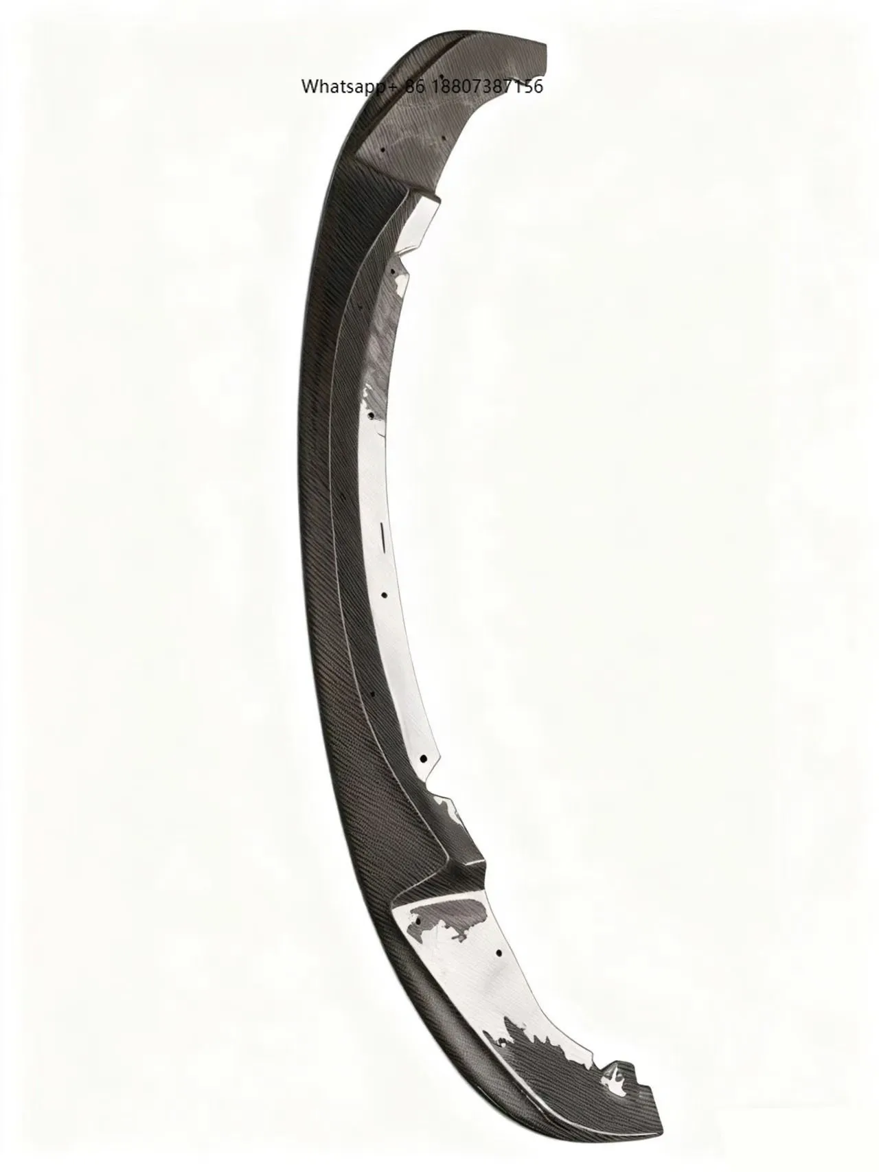 

New for 1 Series F20 3D Carbon Fiber Bumper Front Lip with Exhaust Cut-Outs (12-14 Model) Bolt-On Protection