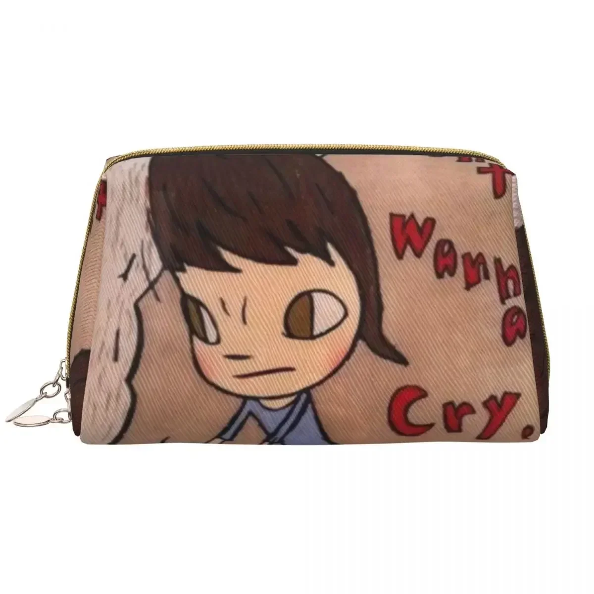 

Custom Japan Manga Art Yoshitomo Nara Travel Cosmetic Bag for Women Toiletry Makeup Organizer Lady Beauty Storage Dopp Kit