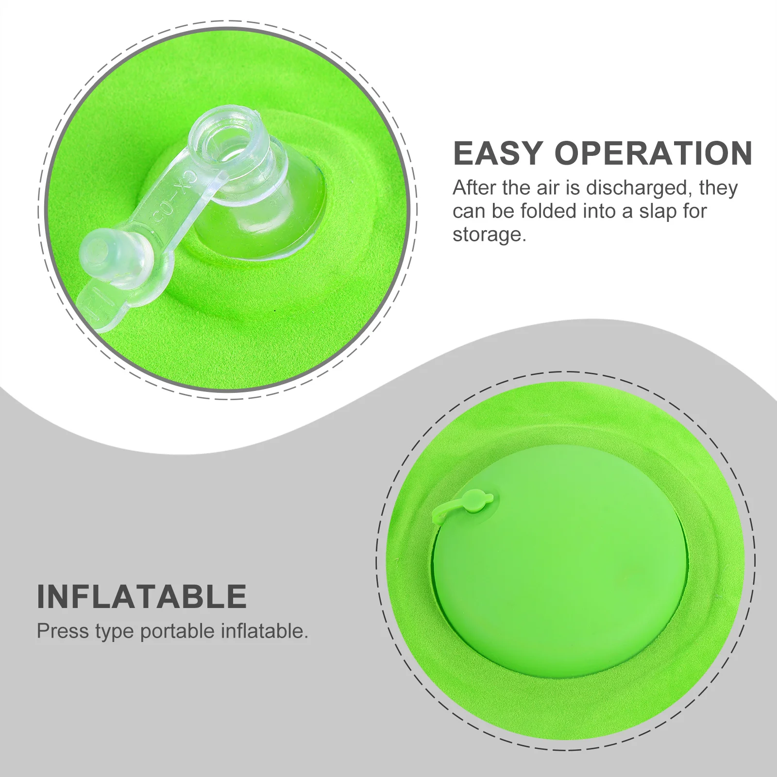 

2 pcs Inflatable Travel Pillows U-Shaped Flocking Neck Support Portable Lightweight Cushions For Car Plane Nap Rest Grey Red