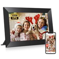 WiFi Digital Photo Frame 10.1 Inch HD IPS Touch Screen 32GB Storage Smart Digital Frame Share Image and Videos via Frameo App