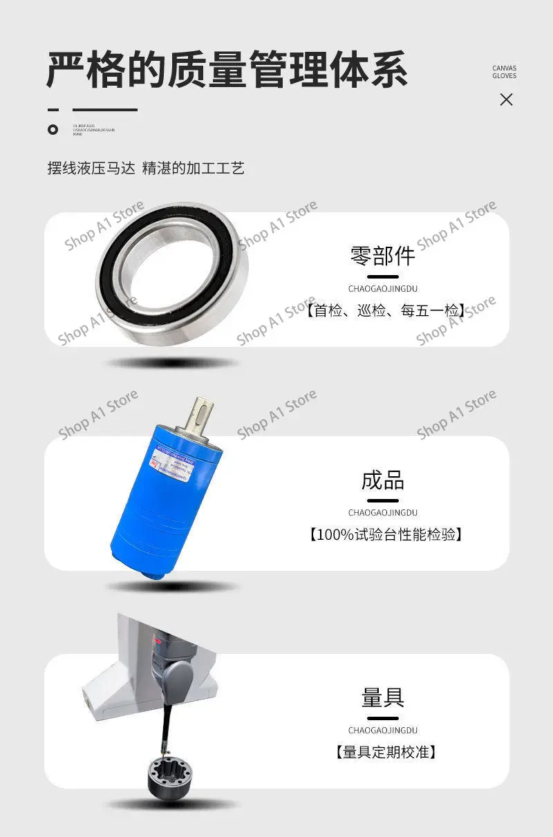 Cycloidal hydraulic motor OMM8/12.5/20/32/50 displacement sweeper rotary motor