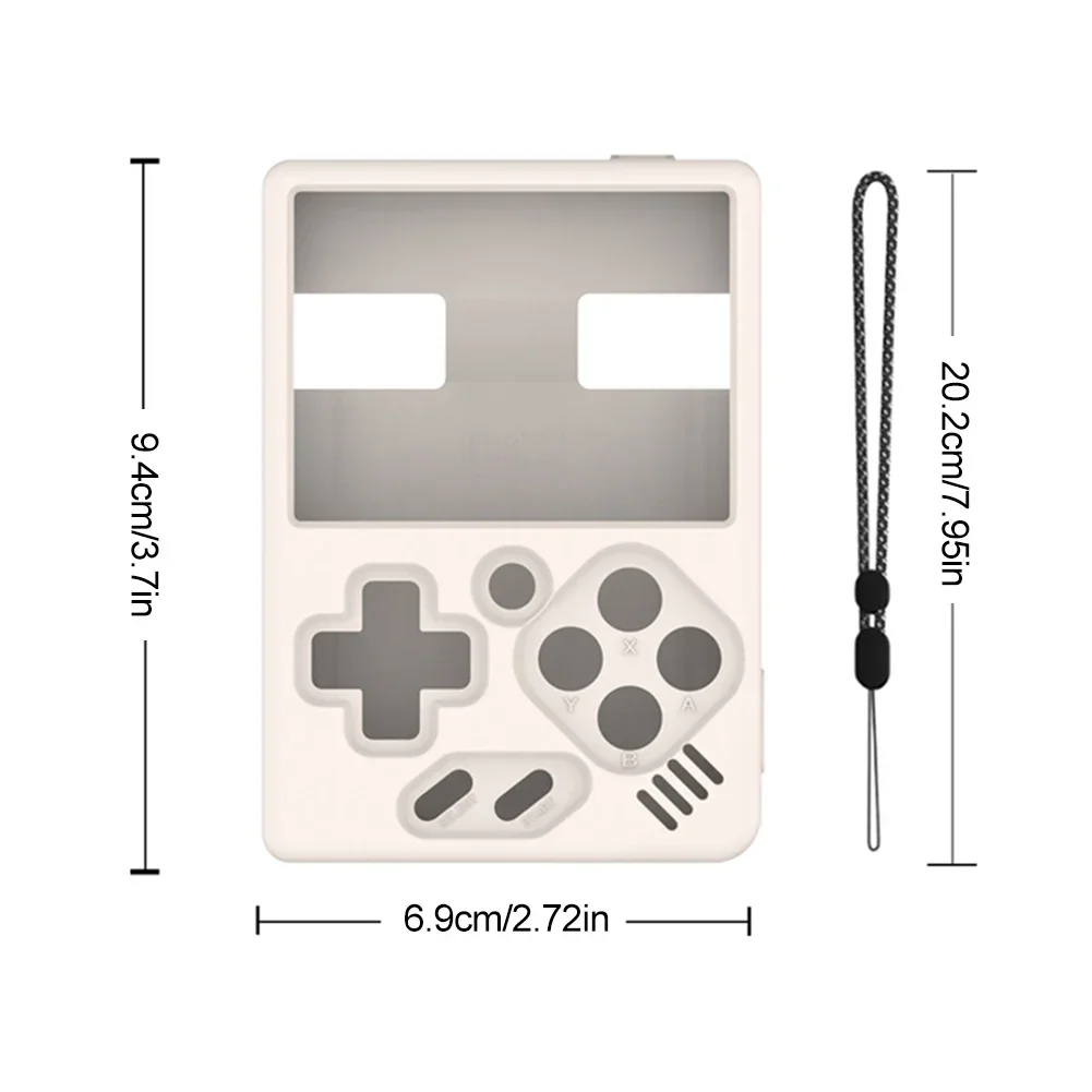 Für MIYOO Mini V4 Silikon Abdeckung mit Lanyard Screen Protector Shell Hülse Weiche Haut Fall Spiel Zubehör Schutzhülle