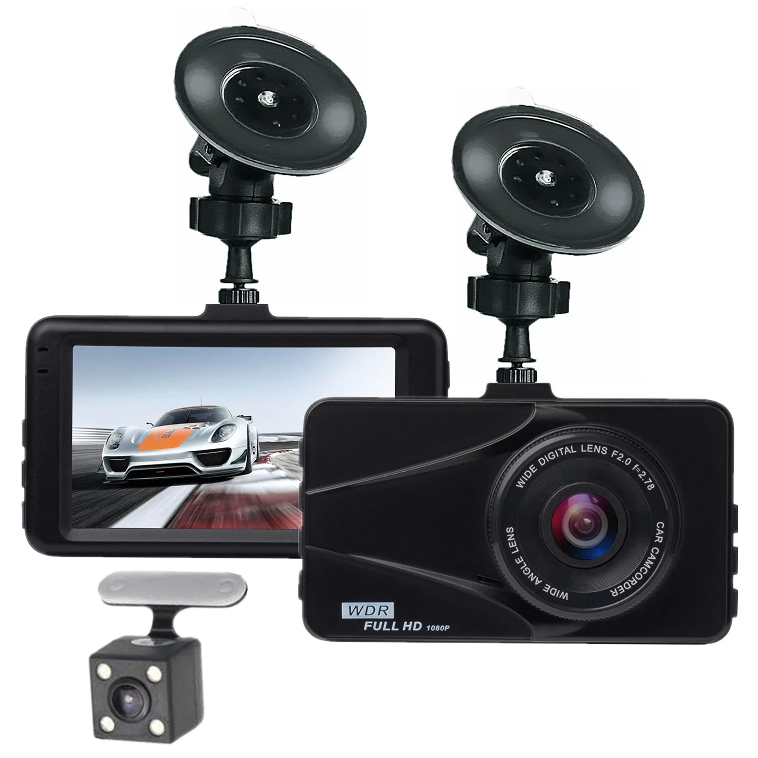 

Dash Cam, 2K Car Camera Recorder 170° Wide Angle DVR 3.0 Inch Lcd Screen, 6G Enhanced Dashboard Recorder With Hdr G-Sensor Loop