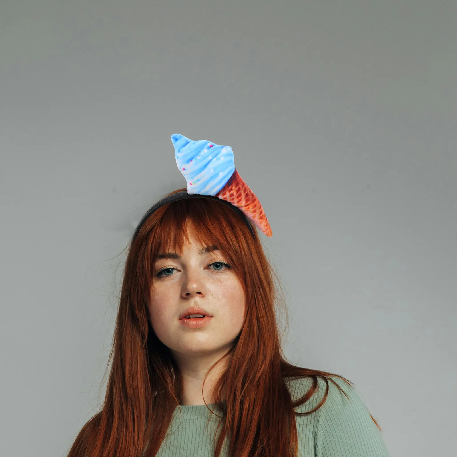 

4Pcs Ice Cream Fabric Headbands Unique Kawaii Food Costume Headwear for Women Parties Festival Dress Up Fun
