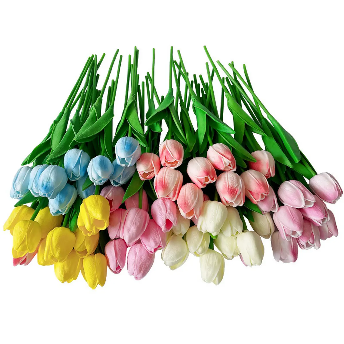 1 Pcs Fake White Tulips Silk Tulip Artificial Flowers Tulips For Home Decoration Lot Artificial Flowers Tulip Bouquets