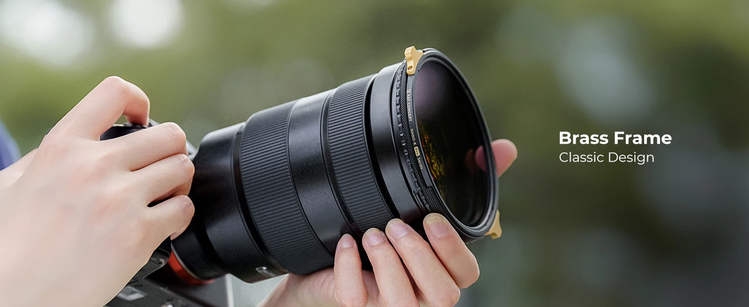 K&F Concept 67 mm ND CPL 2in1 Multifunktionsfilter Variabler ND ND2 ND32 Messingrahmen 77 mm 72 mm 82 mm NANO-X Pro – Detail 3
