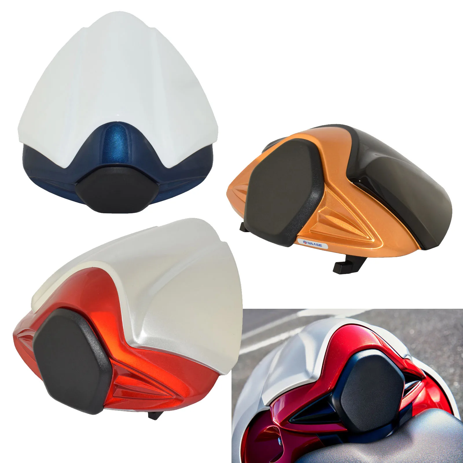 

waase Motorcycle Passenger Pillion Rear Seat Cover Solo Fairing Cowl For SUZUKI Hayabusa GSX1300R GSX 1300 R GSXR 1300 2021 2022