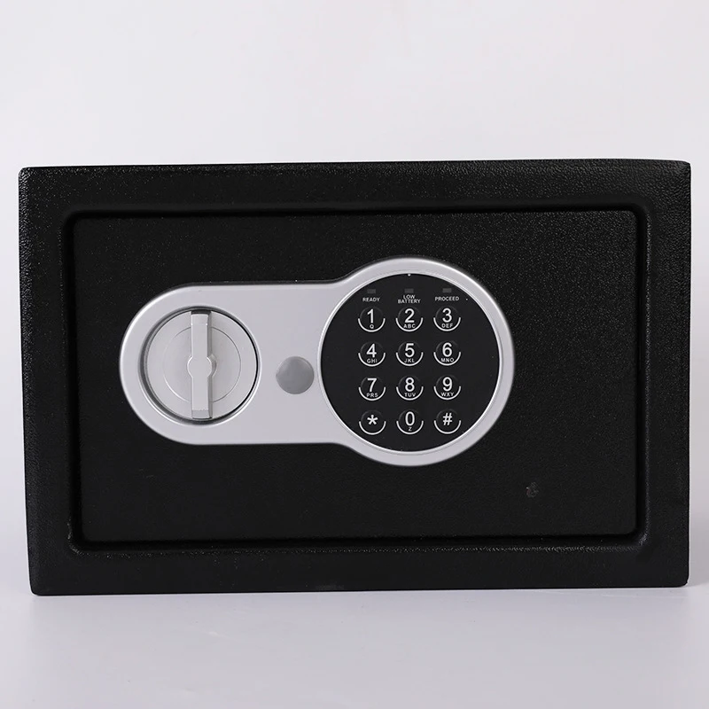 Key and Electronic Security Small Safe Box, Digital Deposit Box for Home Office Hotel Business, Lock Box for Cash Jewelry