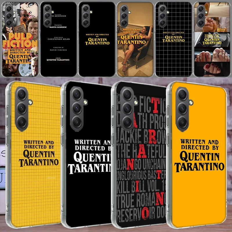 Written And Directed By Quentin Tarantino Phone Case for Samsung A16 A26 A36 A56 A17 A37 A57 A07 A06 A02S A03 A04S A05S Galaxy N