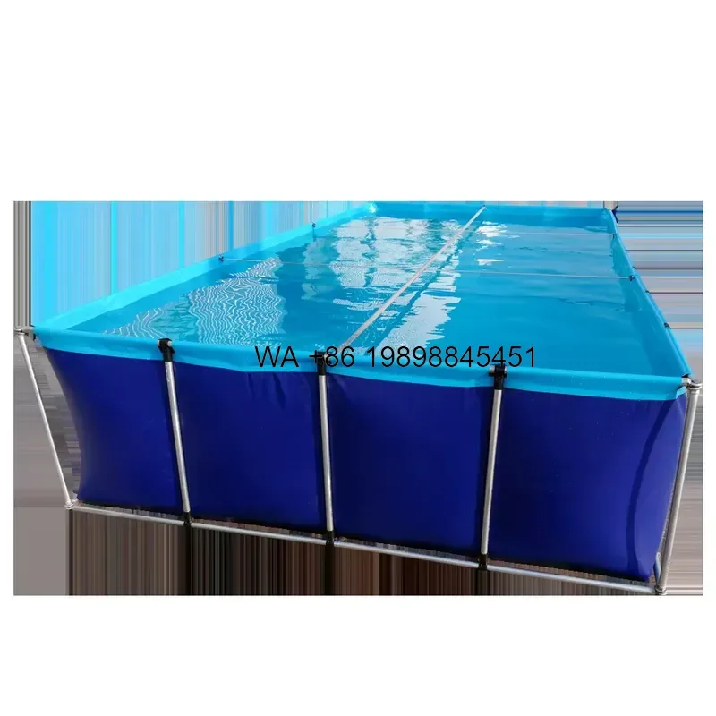 Wmwmnu for Wolize Professional PVC Tarpaulin Fish Farming Tank Square Foldable Aquaculture Equipment