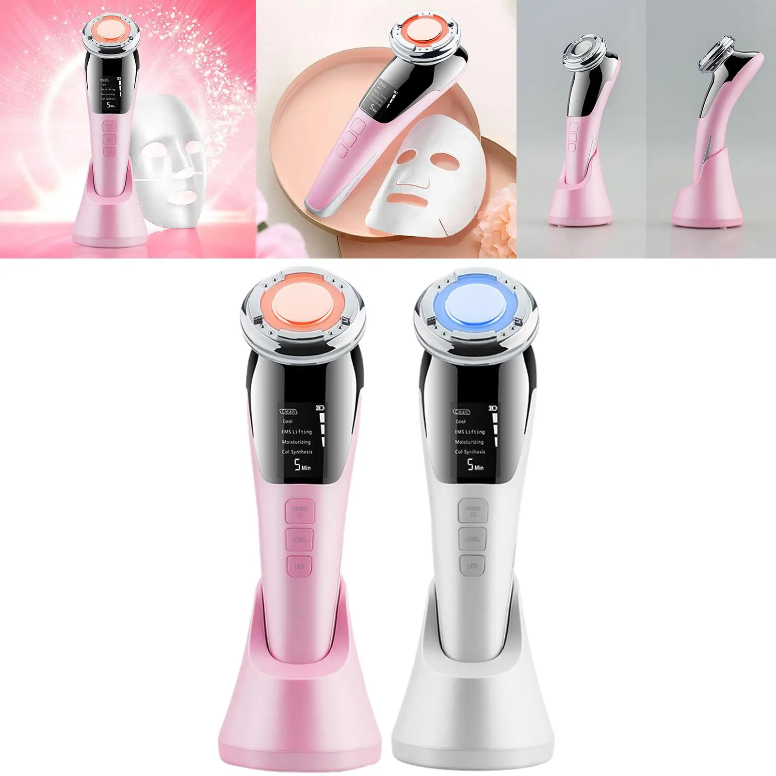 

EMS Micro Current Facial Massager Promote Essence Absorption Skin Care Beauty Device