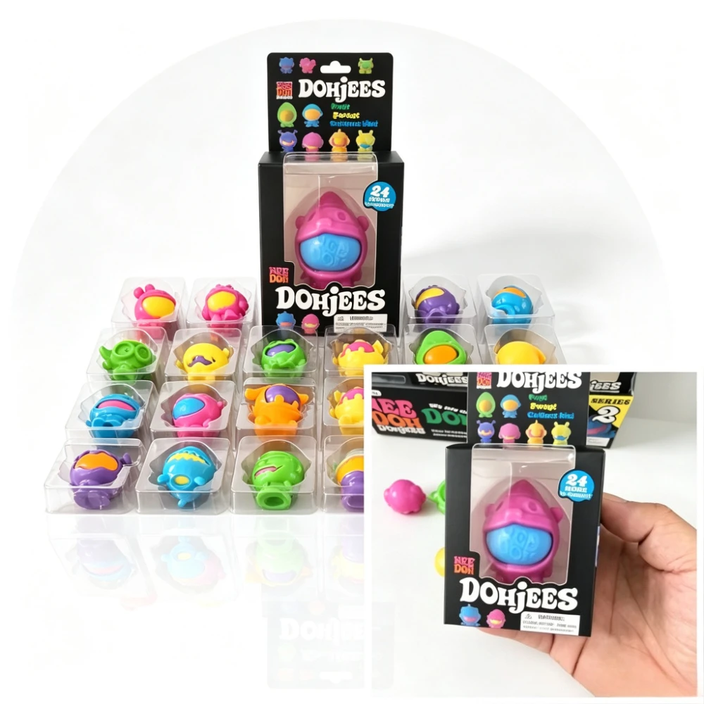 ‥Needoh DohJees Emotional Monster Stress Relief Squeeze Venting Decompression Squishy Sensory Fidget Surprise Blind Box Adult