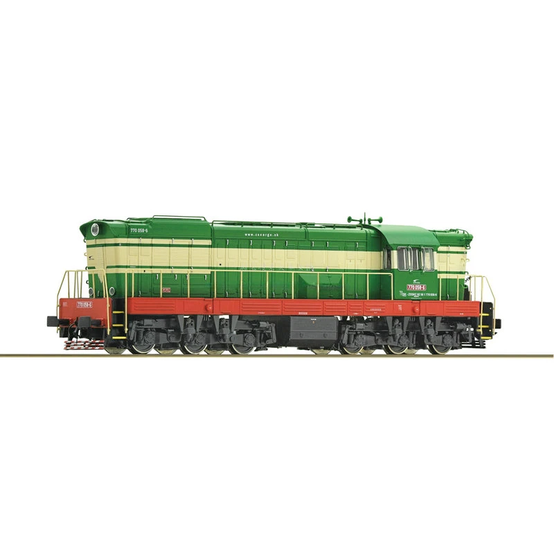 ROCO train model HO 1/87 72964 BR770 internal combustion analog version 22-pin Czech modern rail car model