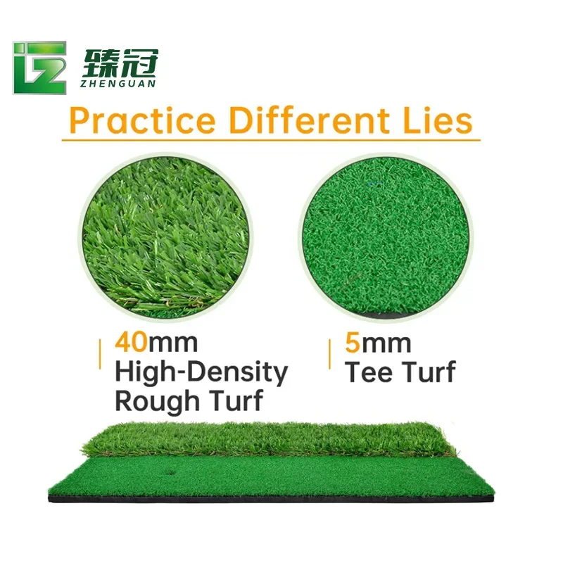 Golf long and short grass swing mat indoor and outdoor personal hitting mat practice net hitting mat