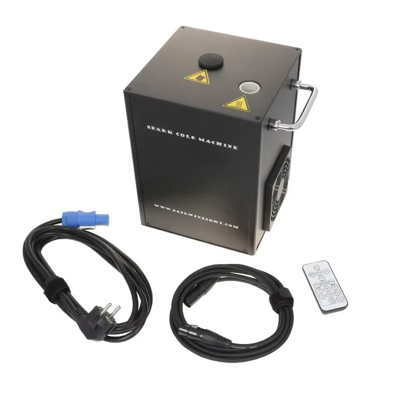 

USA Stock Stage Light 650W Mini DMX512 Wireless Remote Cold Spark Machine Wedding Cold Pyrotechnics Fountain Sparkler Machine