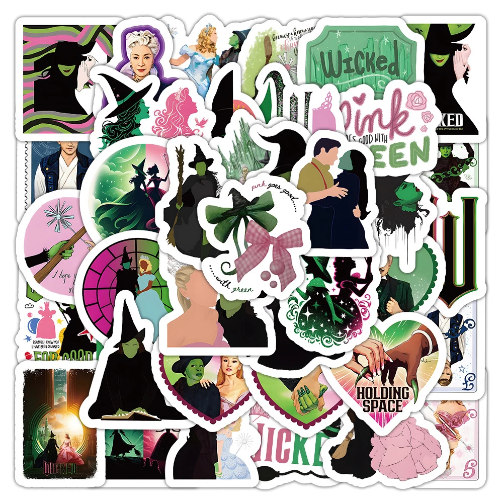 10/30/55PCS Wicked Witch Stickers Funny Movie Decals Cartoon Graffiti Sticker Luggage Laptop Phone Guitar Car Bike Skateboard